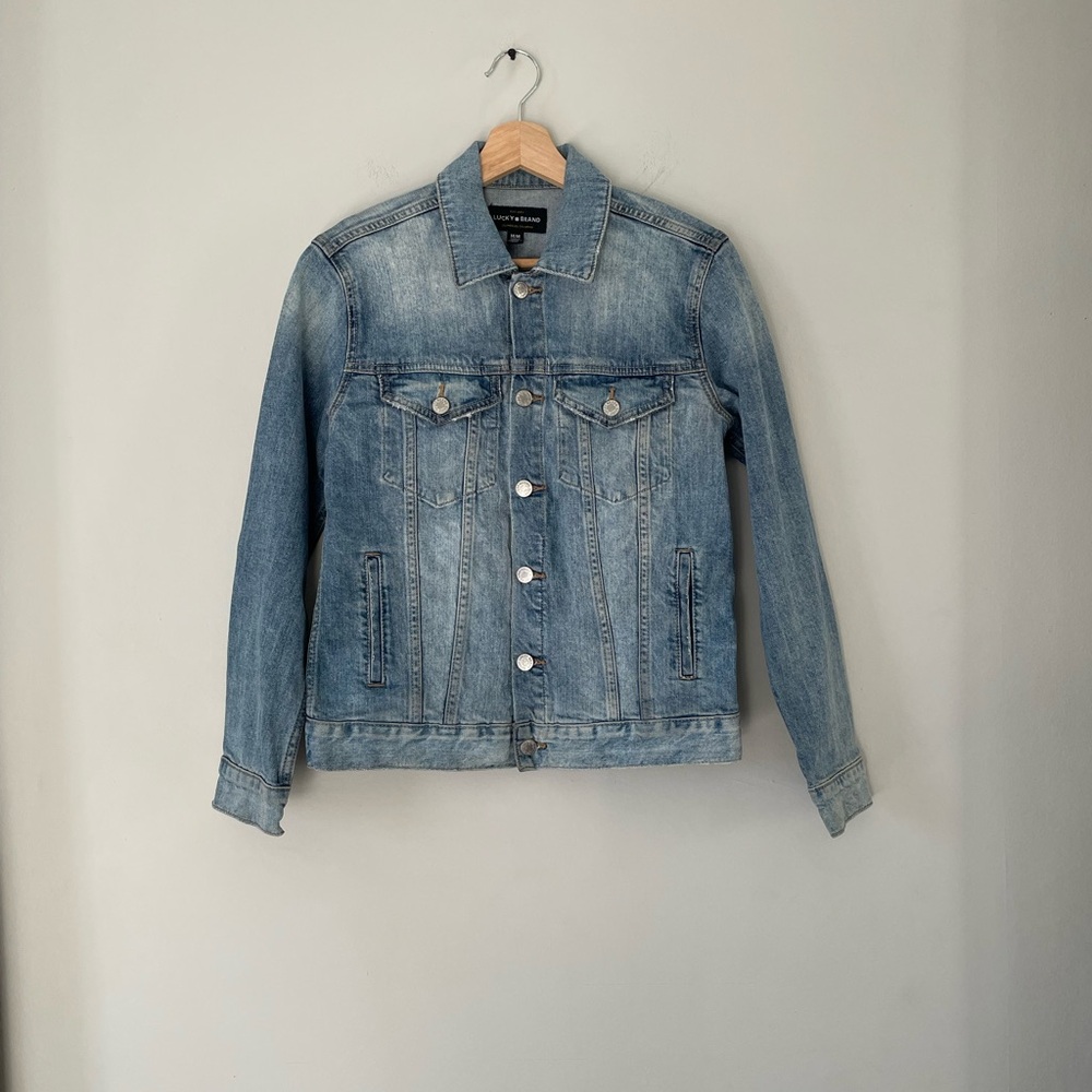 Lucky Brand The Tomboy Trucker Denim Jean Jacket